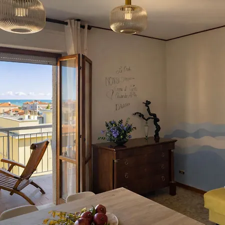 Sea View Solarium- Free Parking - 8 Min - 3 Min A14 - Mastrangelo Lägenhet Grottammare